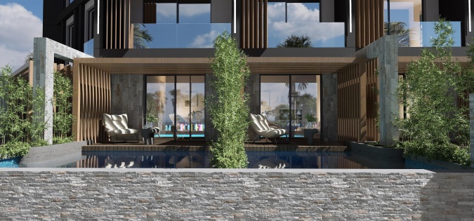 Swim Up Aile Odası Deniz Manzaralı-Temsili Resim