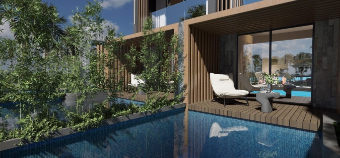 Swim Up Deniz Manzaralı-Temsili Resim 